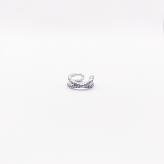 Earcuff Infinity argento