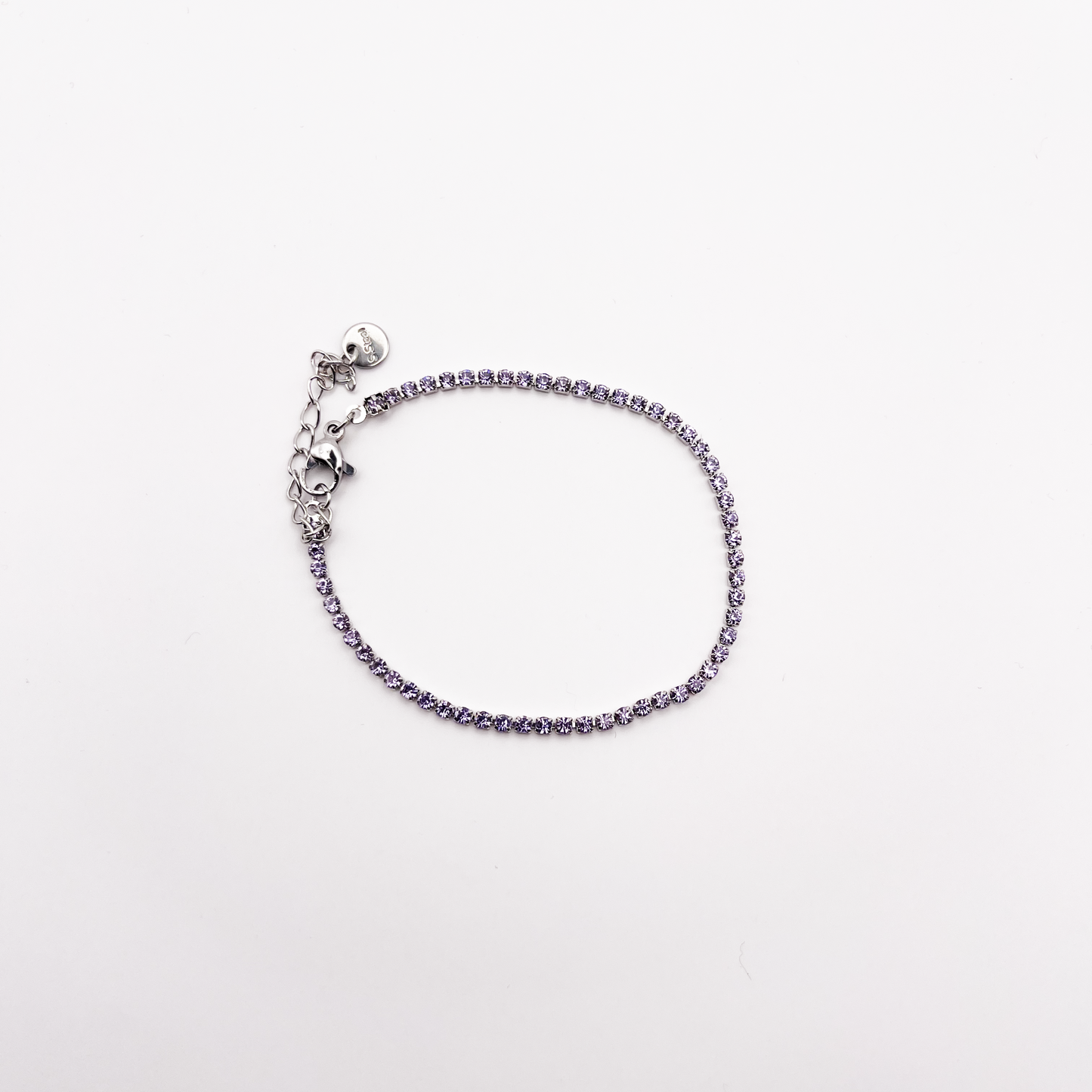 Bracciale tennis lilla