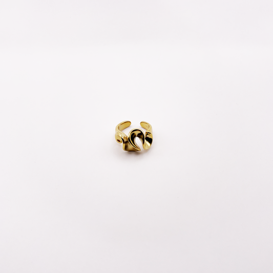 Anello wave aperto oro